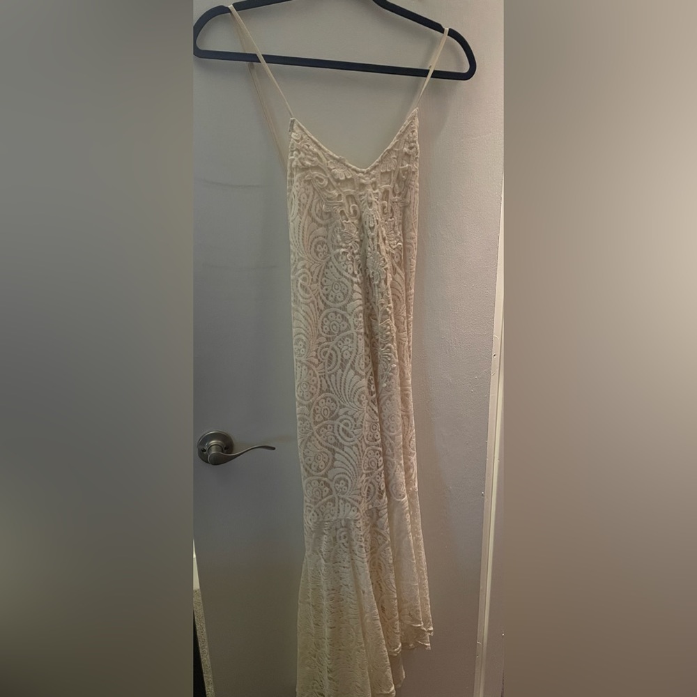 Cream colored lace dress